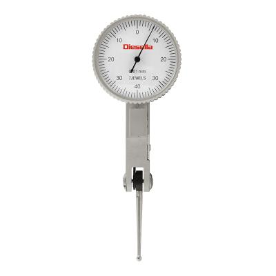 Vippeindikator 0-0,8 x 0,01 mm standard urskive med 25 mm vippearm